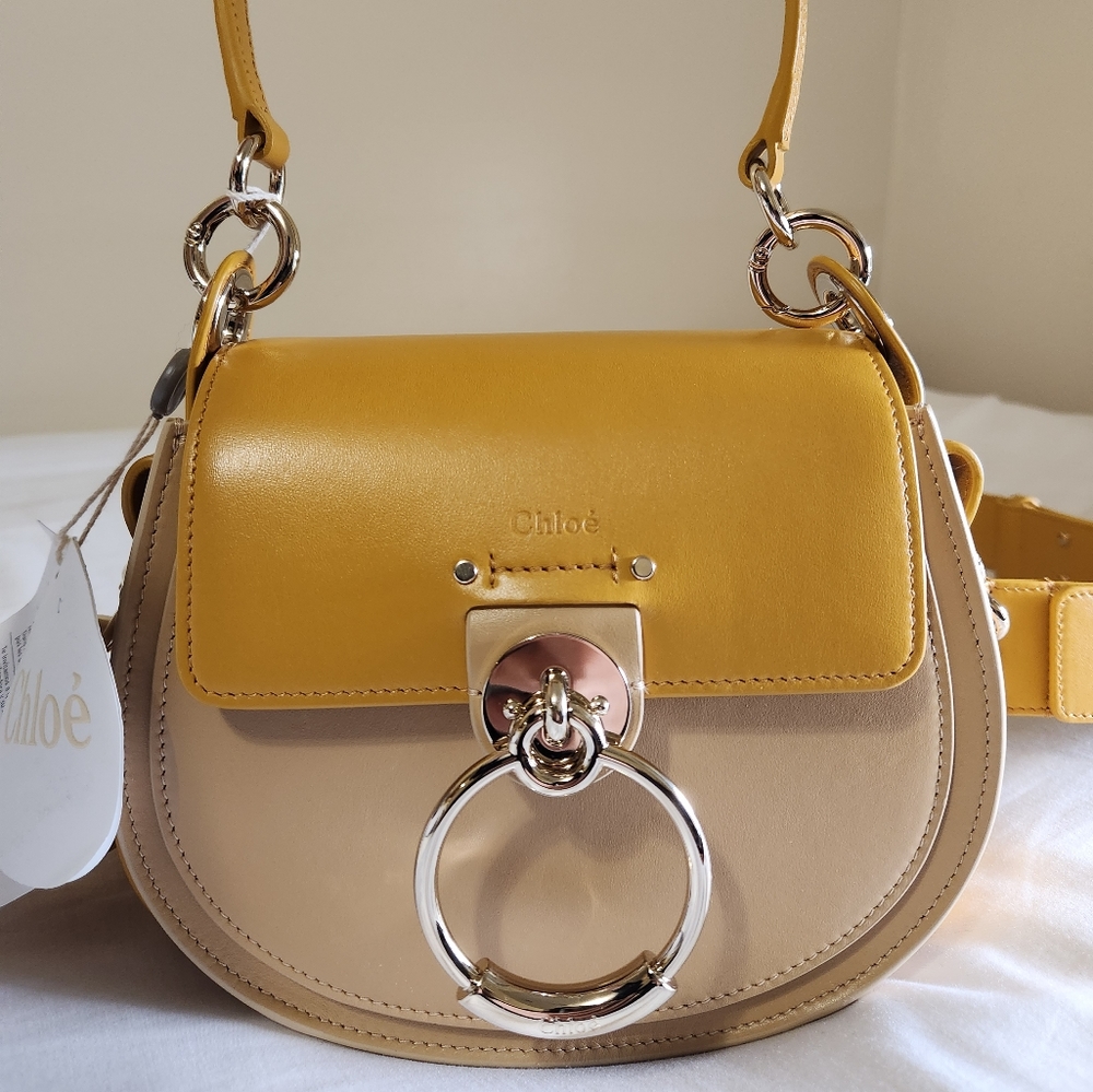 NWT Chloe Tess Handbag Sunflower Yellow